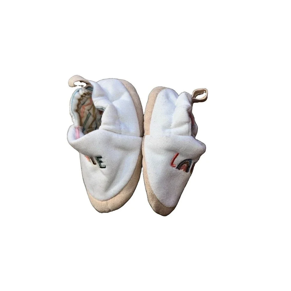 Carters Just One You Slip On Baby Shoes Love Rainbow Newborn